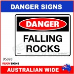 DANGER SIGN - DS-093 - FALLING ROCKS
